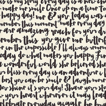 My Mind's Eye My Story "This Moment" 12x12 Foiled Paper Sheet